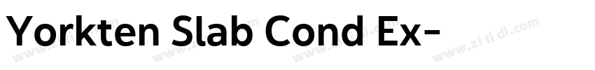 Yorkten Slab Cond Ex字体转换